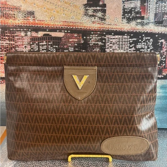 Valentino brown clutch bag - Picture 2 of 14